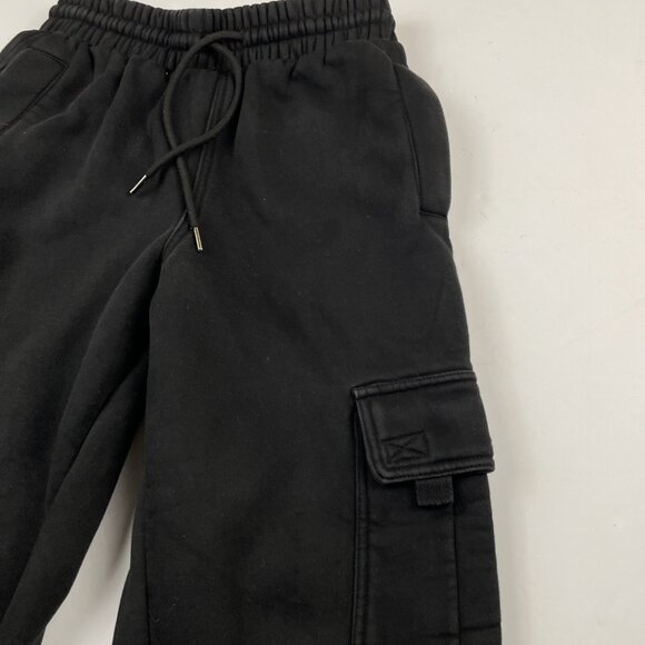 FB County Heavyweight Cargo Sweatpants Men's S Baggy Urban Street Style Black - Picture 8 of 10